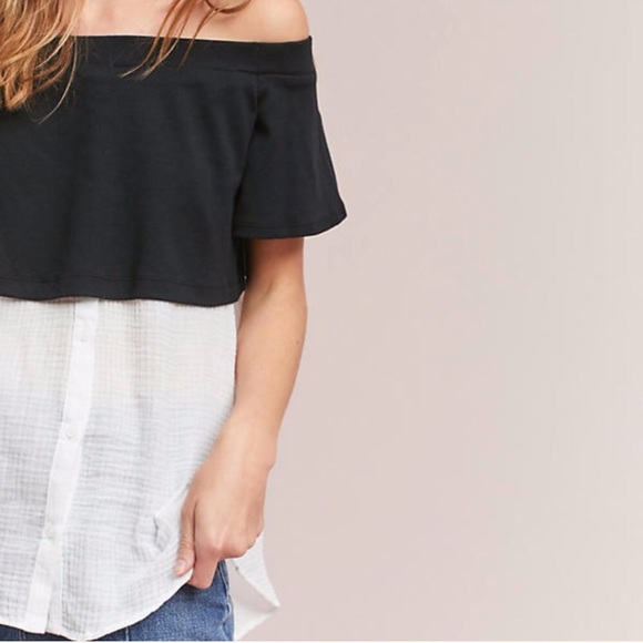 Anthropologie Tops - Anthropologie • off the shoulder tunic